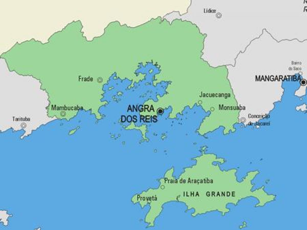 نقشہ کے Angra dos Reis بلدیہ