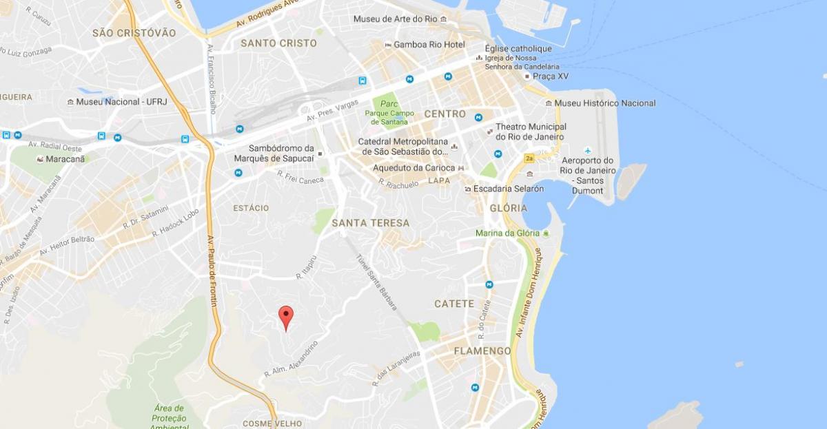 نقشہ کے favela Mangueira