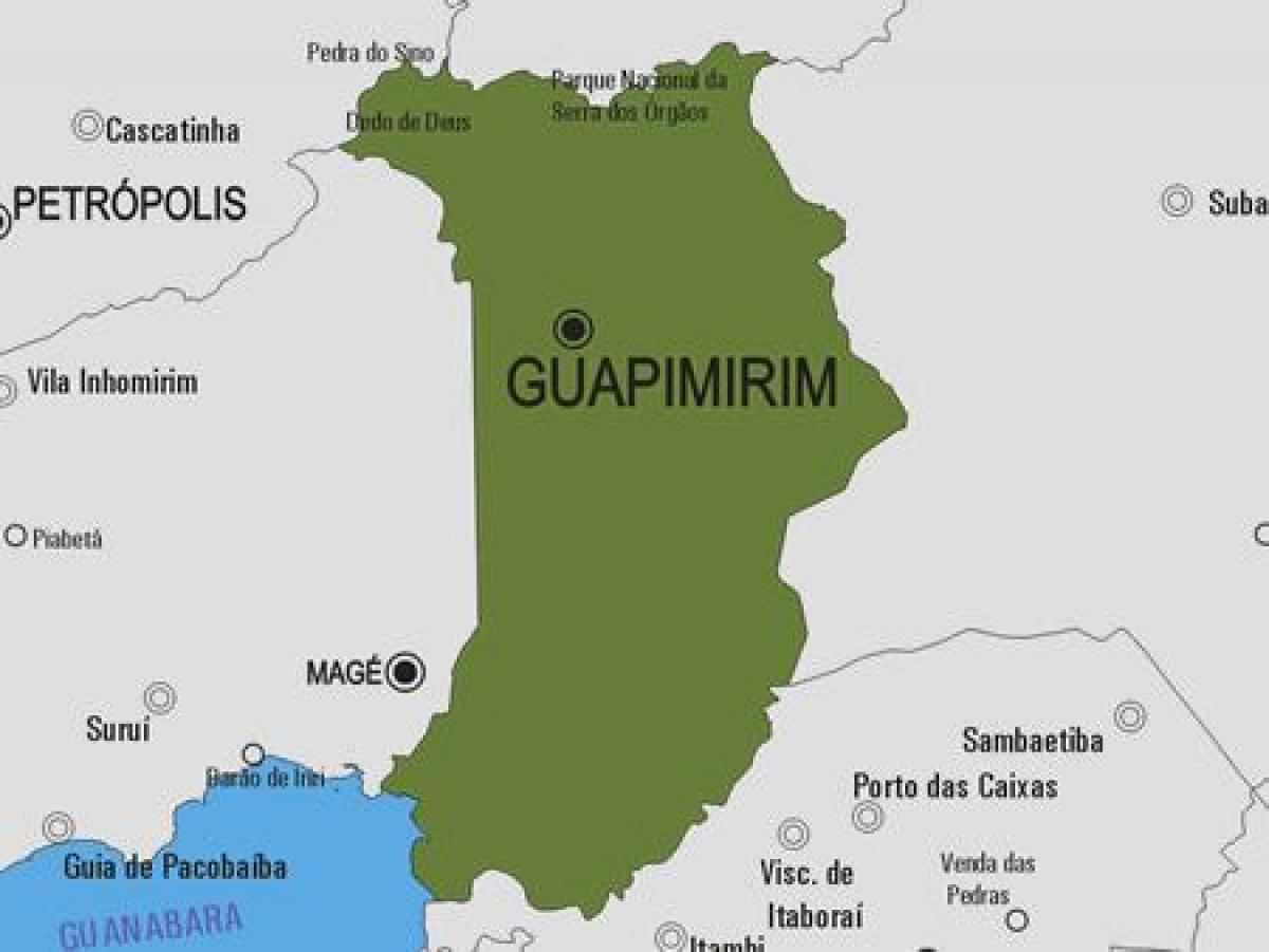 نقشہ کے Guapimirim بلدیہ