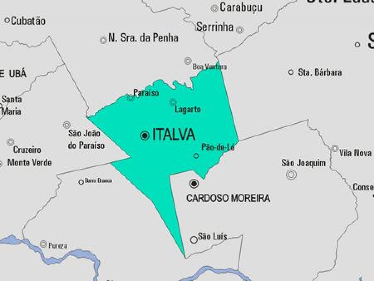 نقشہ کے Italva بلدیہ