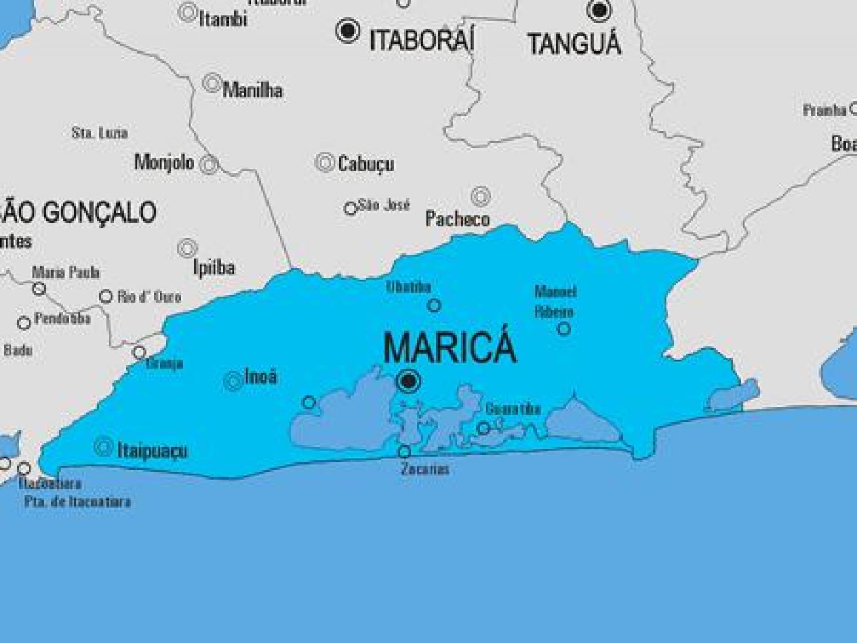 نقشہ کے Maricá بلدیہ
