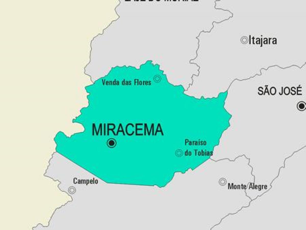 نقشہ کے Miracema بلدیہ