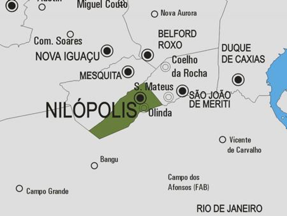 نقشہ کے Nilópolis بلدیہ