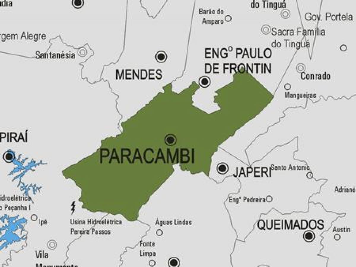 نقشہ کے Paracambi بلدیہ