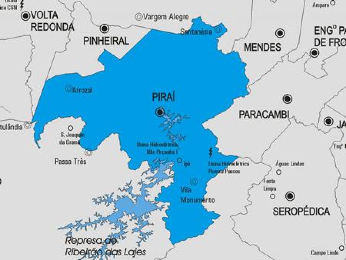 نقشہ کے Piraí بلدیہ