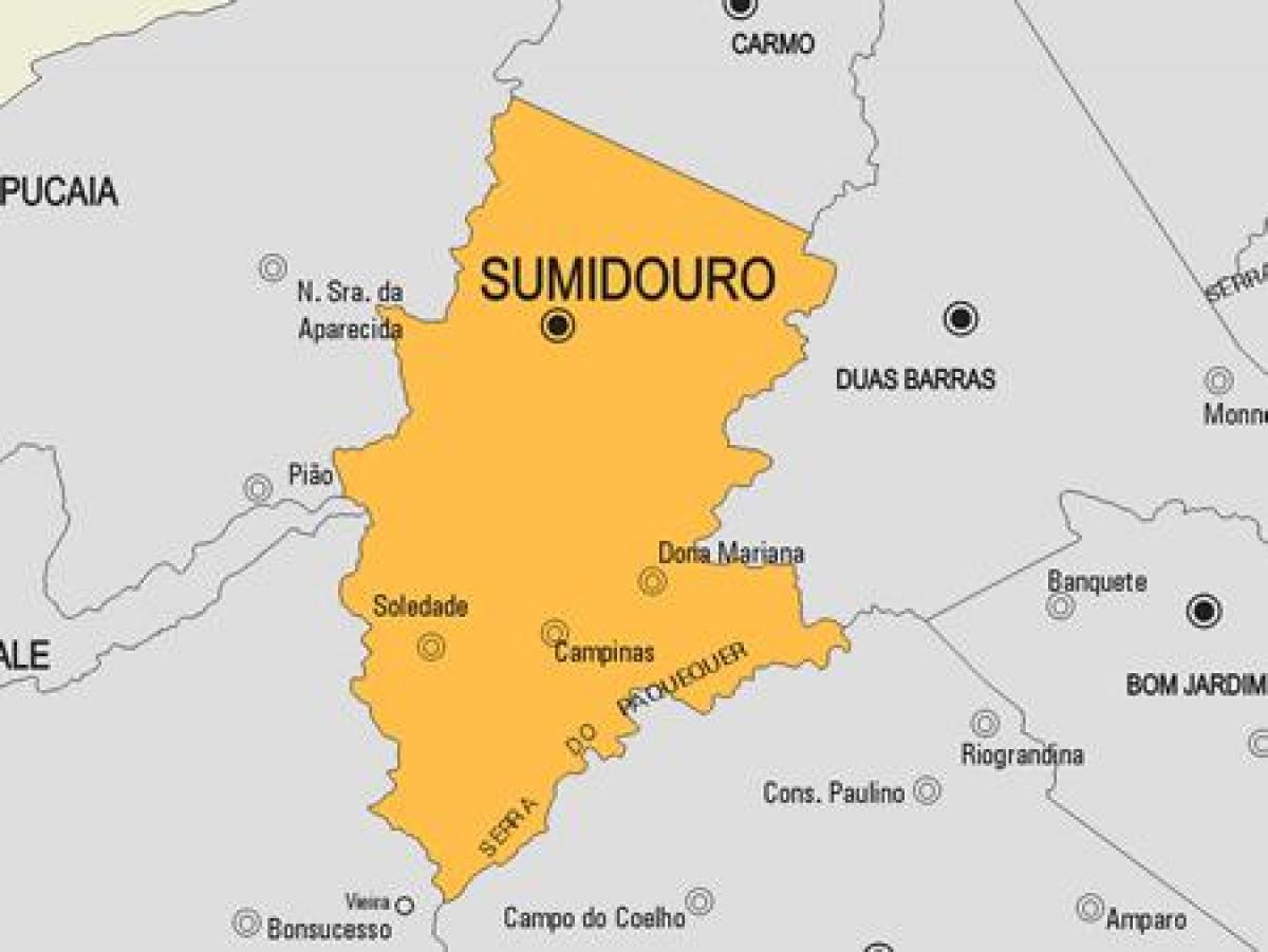 نقشہ کے Sumidouro بلدیہ