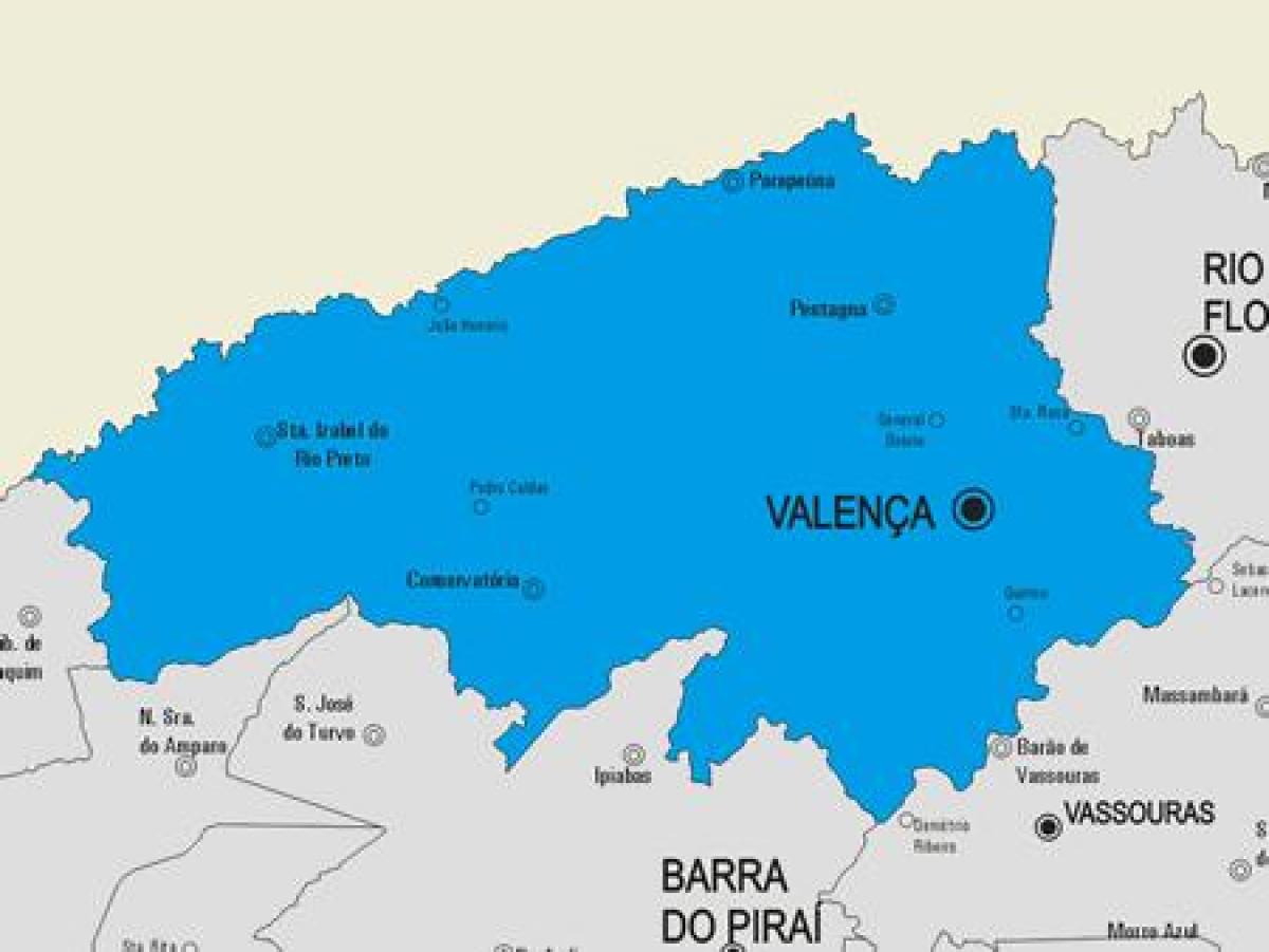 نقشہ کے Valença بلدیہ