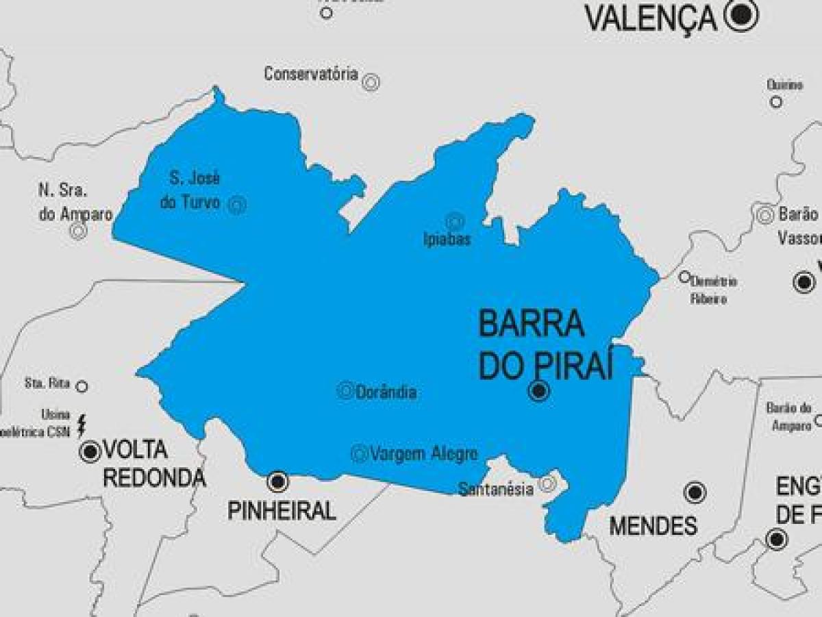 نقشہ کی بار ایسا Piraí بلدیہ