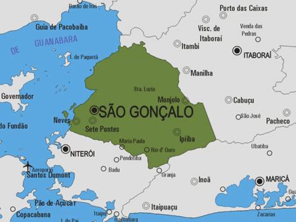 کا نقشہ ساؤ Gonçalo بلدیہ