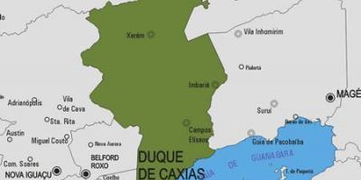 نقشہ کے Duque ڈی Caxias بلدیہ