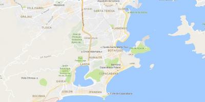نقشہ کے favela Vidigal