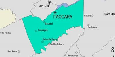 نقشہ کے Itaocara بلدیہ