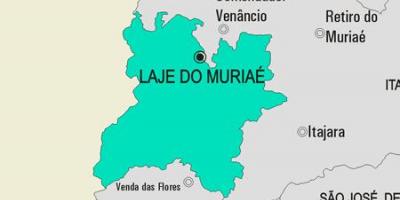 نقشہ کے Laje کرتے Muriaé بلدیہ