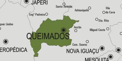 نقشہ کے Queimados بلدیہ