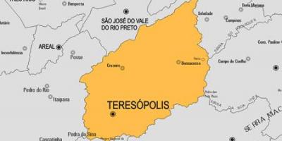 نقشہ کے Teresópolis بلدیہ