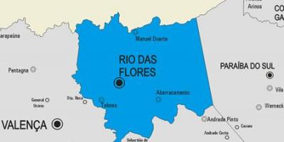 نقشہ کے ریو داس Ostras بلدیہ