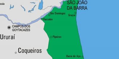 کا نقشہ ساؤ João دا بار میونسپلٹی