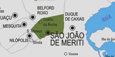 کا نقشہ ساؤ João ڈی Meriti بلدیہ