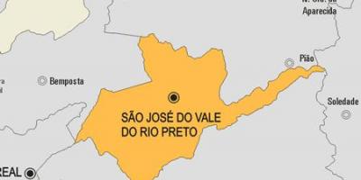 کا نقشہ ساؤ جوس کرتے وادی کرتے ریو Preto بلدیہ