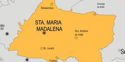 نقشہ سانتا ماریا کے Madalena بلدیہ