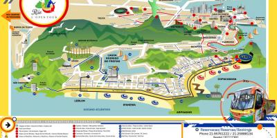 نقشہ کے سیاحت سائٹس کا سفر بس ریو ڈی جینرو