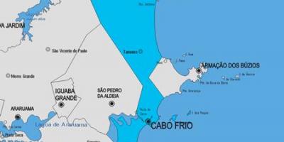 کے نقشے سے Cabo Frio بلدیہ