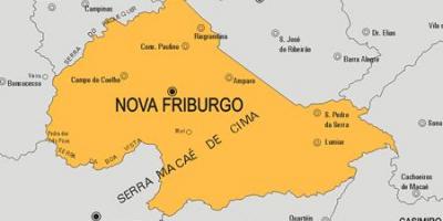 نقشہ کے نووا Friburgo بلدیہ