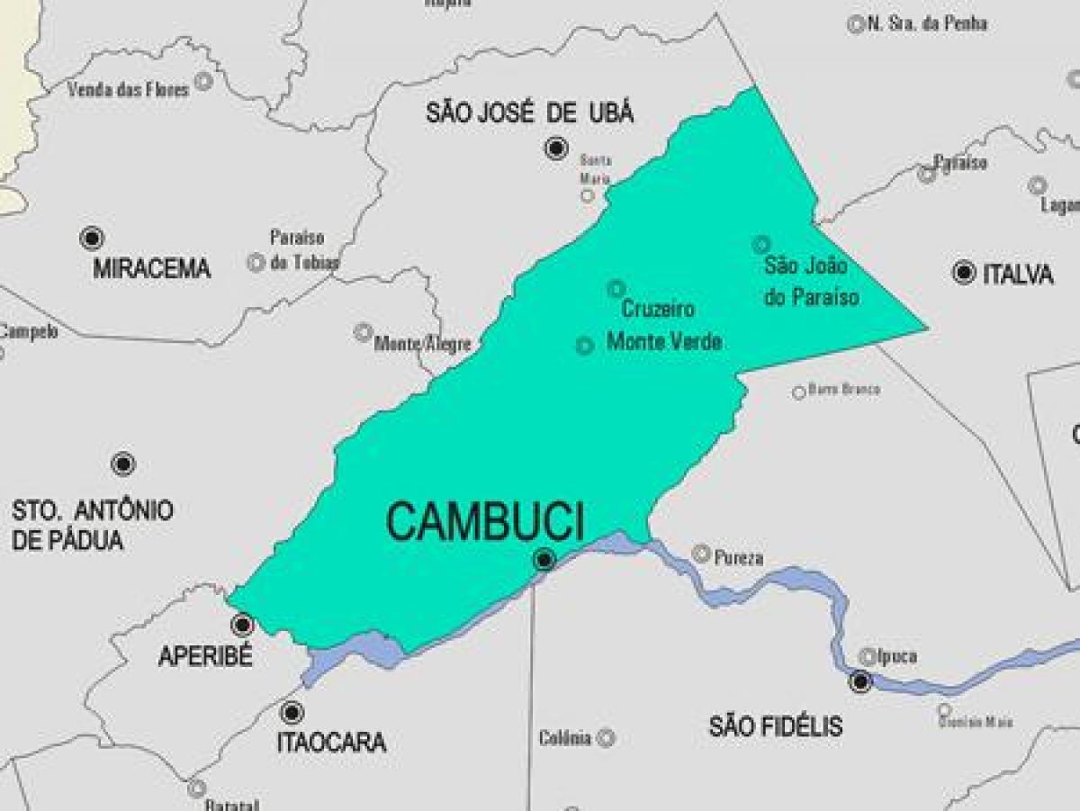 نقشہ کے Cambuci بلدیہ