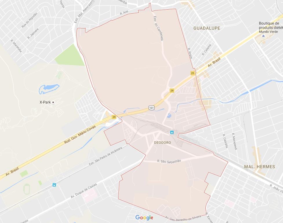 نقشہ کے Deodoro