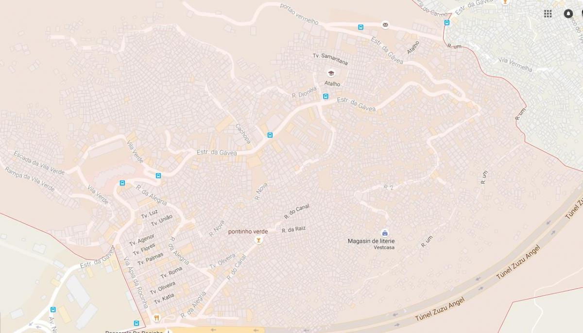 نقشہ کے favela Rocinha
