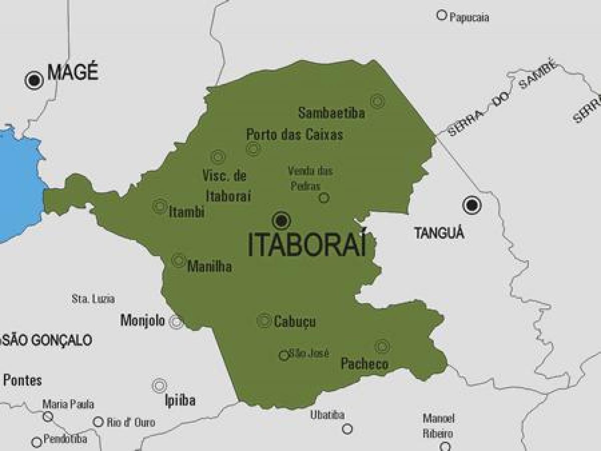 نقشہ کے Itaboraí بلدیہ