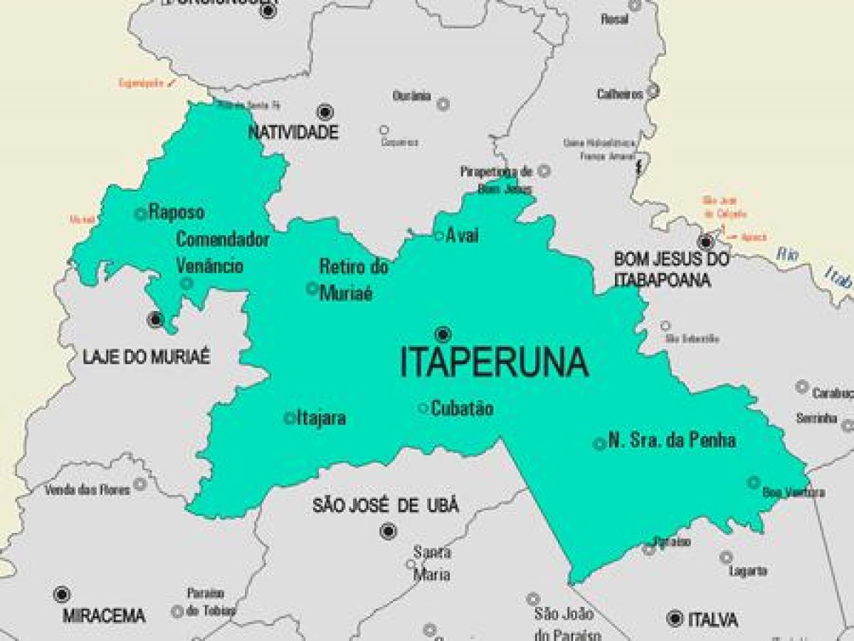 نقشہ کے Itaperuna بلدیہ