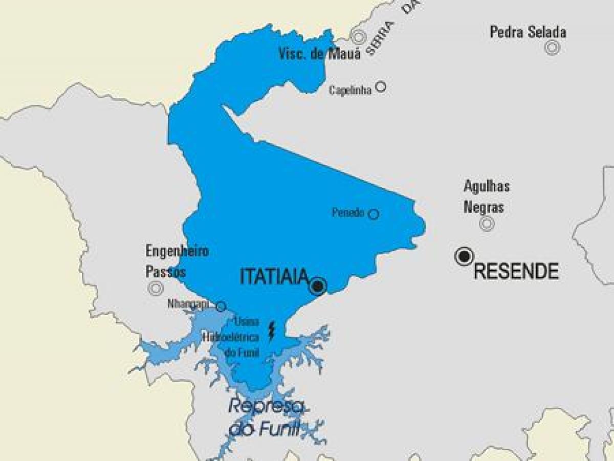 نقشہ کے Itatiaia بلدیہ