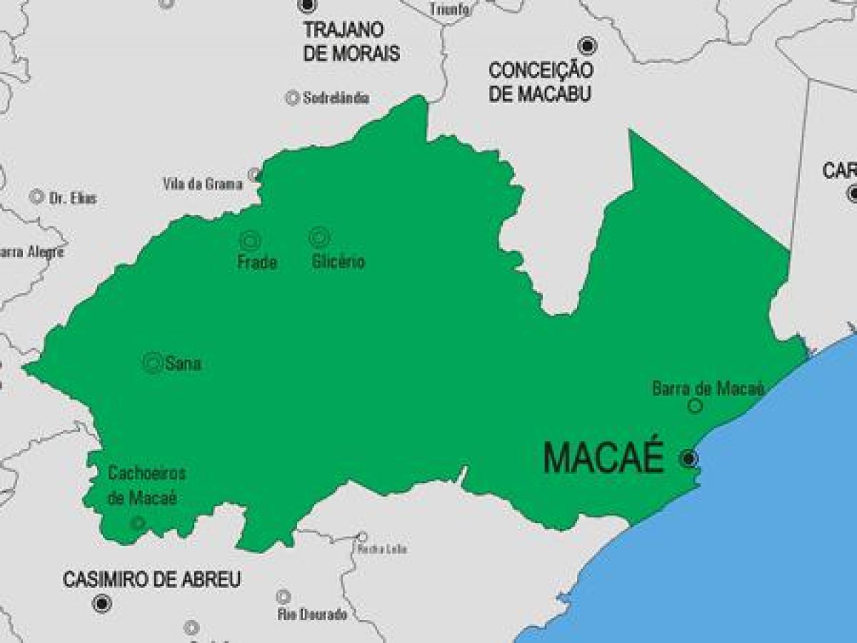 نقشہ کے Macaé بلدیہ