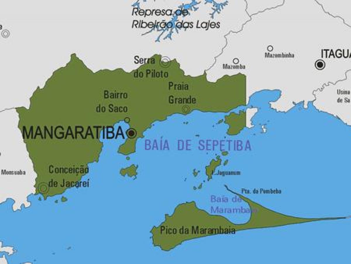 نقشہ کے Mangaratiba بلدیہ