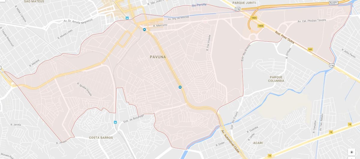 نقشہ کے Pavuna