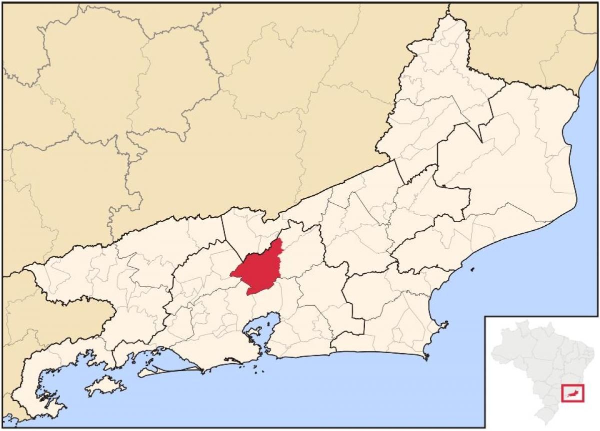 نقشہ کے Petrópolis