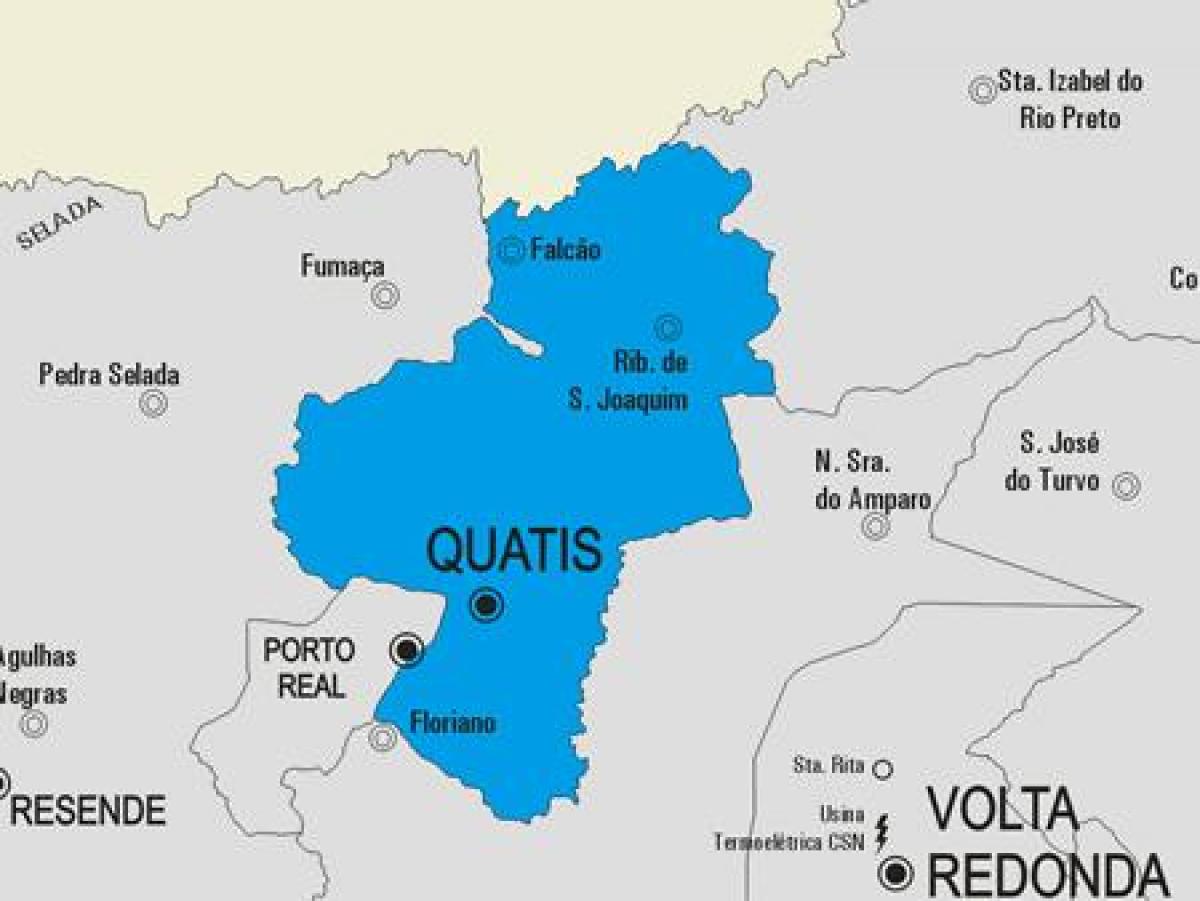 نقشہ کے Quatis بلدیہ