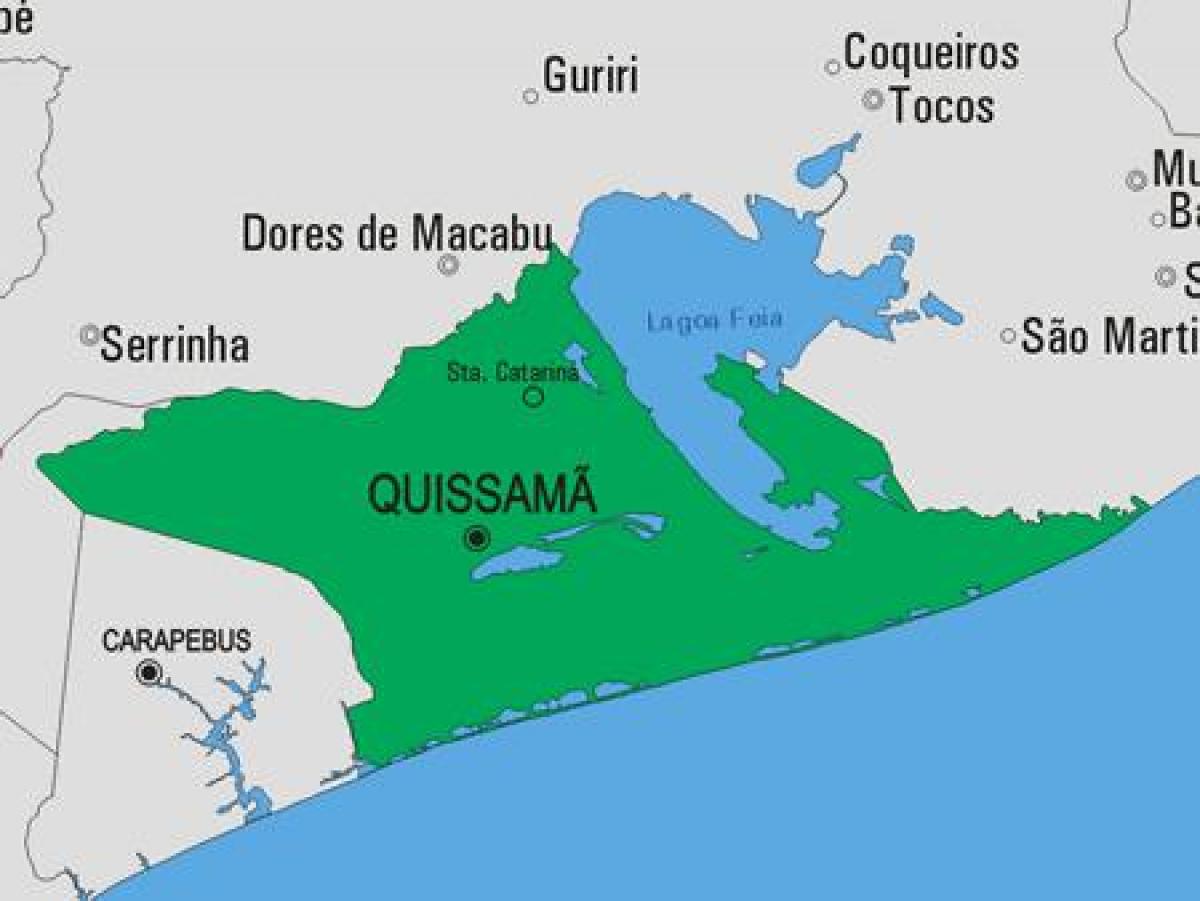 نقشہ کے Quissamã بلدیہ