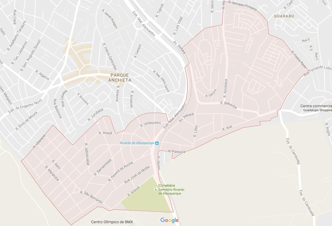 نقشہ کے ریکارڈو ڈی Albuquerque