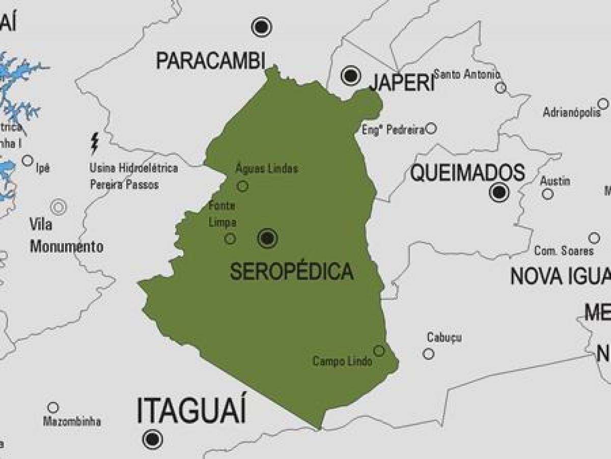 نقشہ کے Seropédica بلدیہ