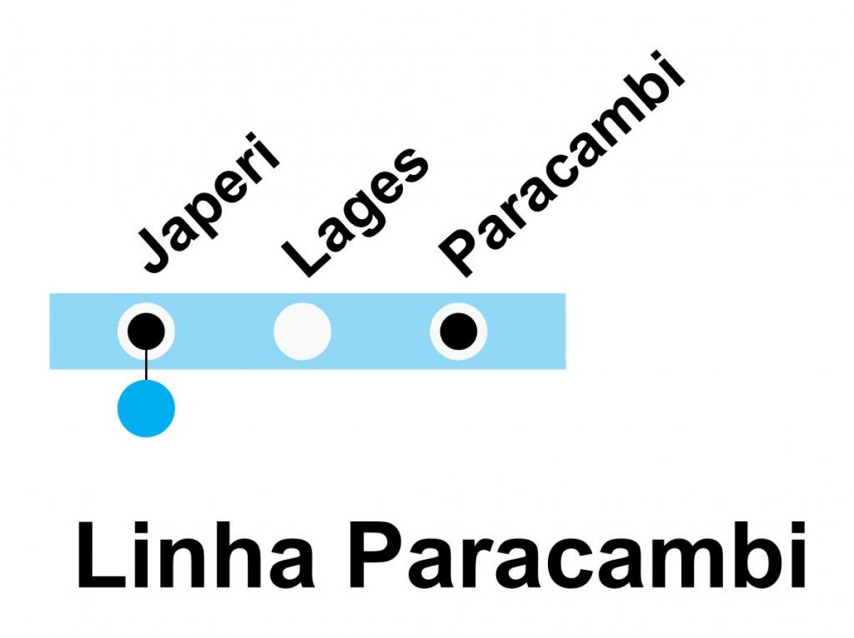 نقشہ کے SuperVia لائن Paracambi