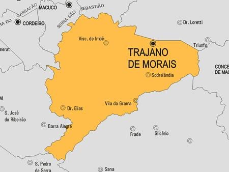 نقشہ کے Trajano ڈی Morais بلدیہ