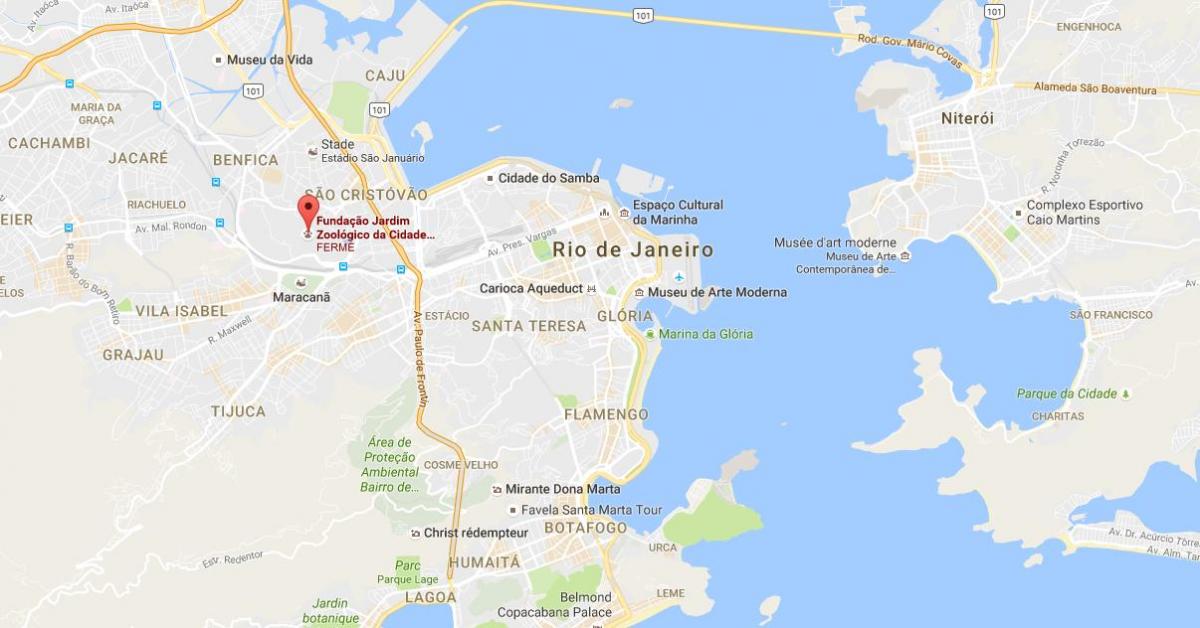 نقشہ کے چڑیا گھر کے ریو ڈی جینرو