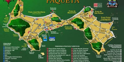 نقشہ کے Île ڈی Paquetá