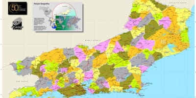 نقشہ کے بلدیات میں ریو ڈی جینرو