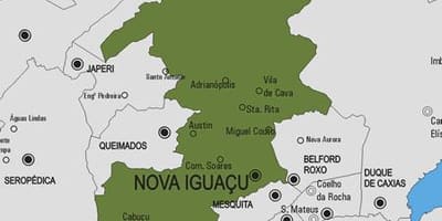 نقشہ کے نووا Iguaçu بلدیہ