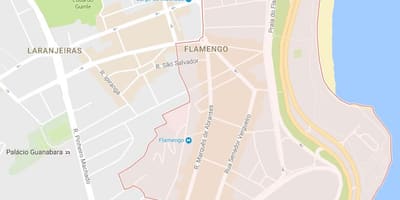 نقشہ کے Flamengo