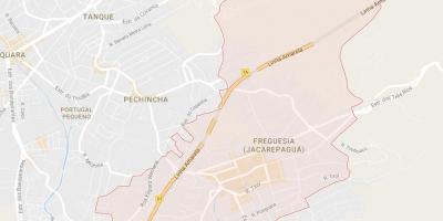 نقشہ کے Freguesia ڈی Jacarepaguá