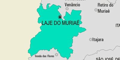 نقشہ کے Laje کرتے Muriaé بلدیہ